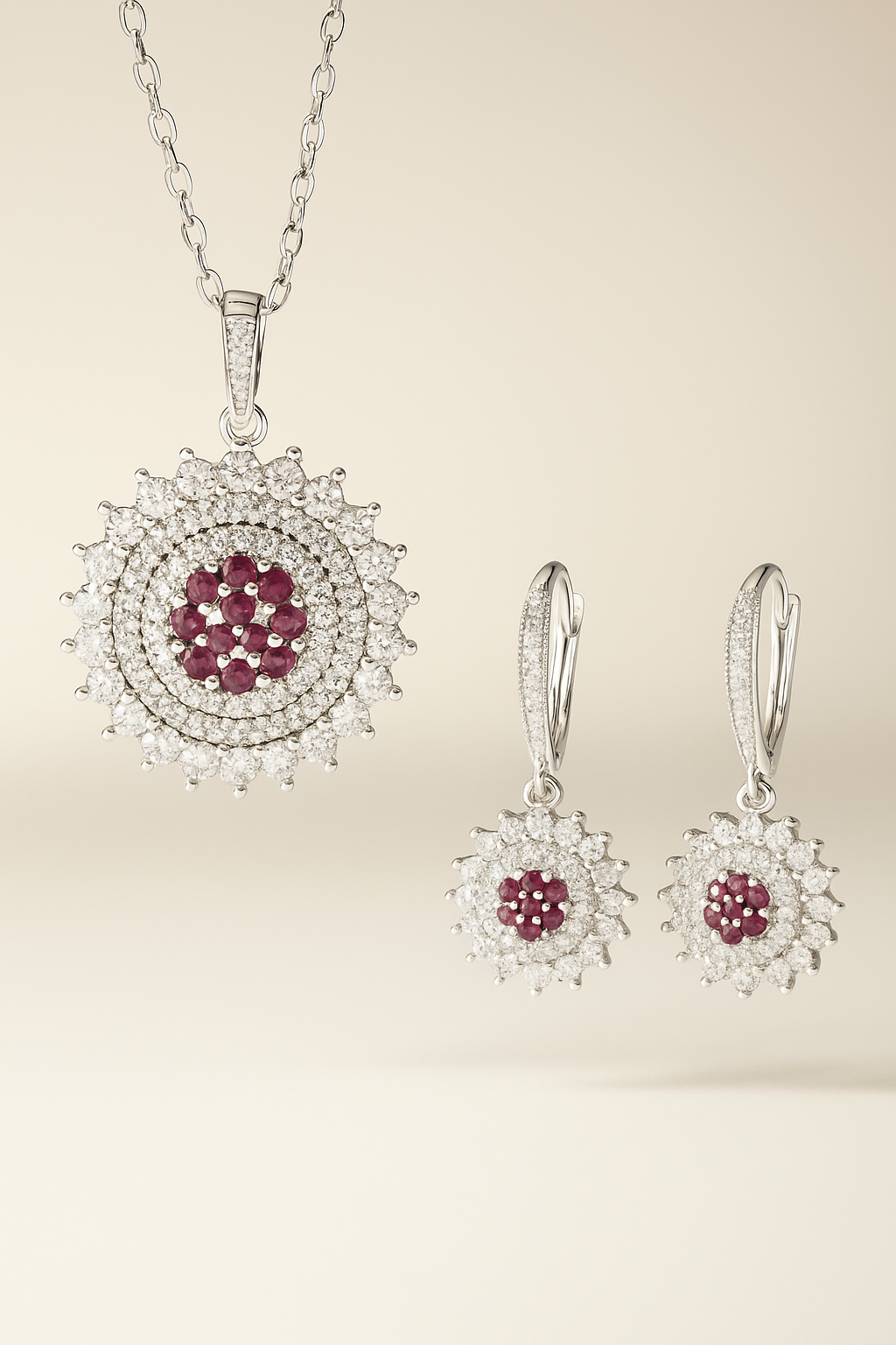 Celestia Ruby Halo Set